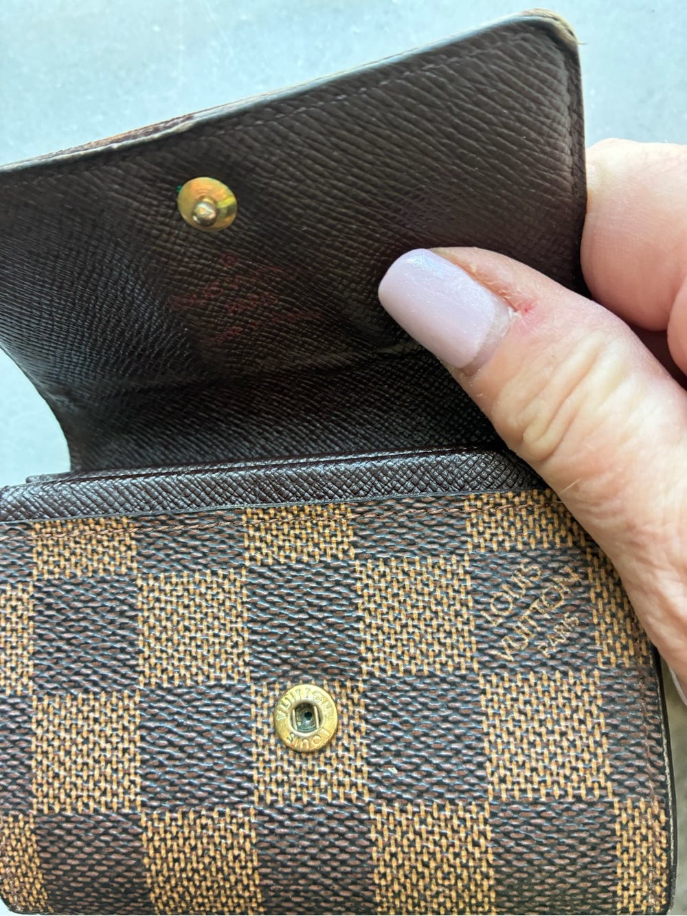 Louis Vuitton Brown Damier Ebene Card Holder - Picture 6 of 6